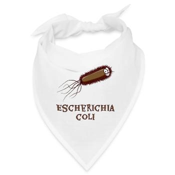 Escherichia coli Biologie Bakterie Darm Geschenk - Bandana - Weiß - Vorne