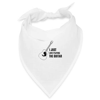 Gitarre - Guitar - Bandana - Weiß - Vorne