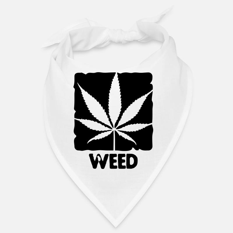 weed with boxed leaf Bandana