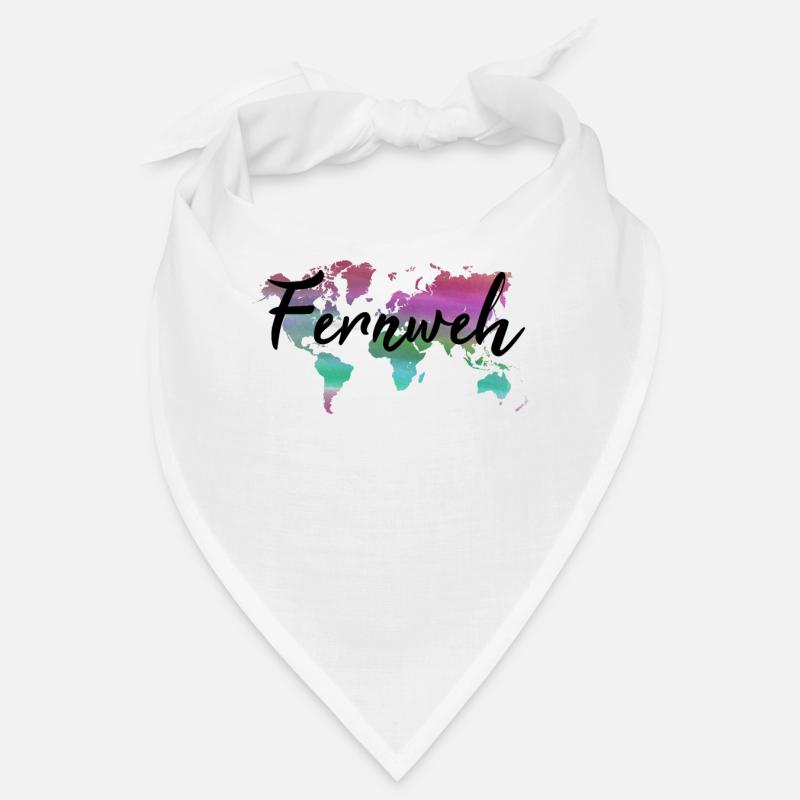 Wanderlust World Map Gift Backpacker Nomad Voyage Bandana