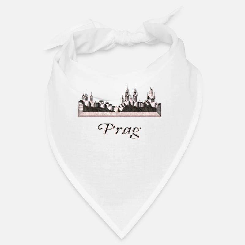 Prag - Bandana - Weiß
