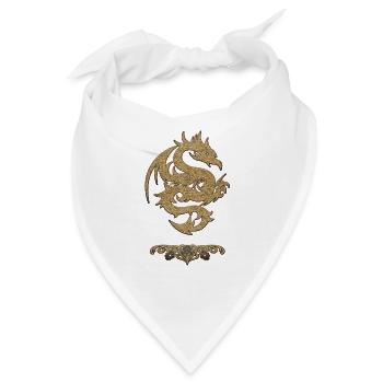 Wundervoller chinesischer Drache - Bandana - Weiß - Vorne