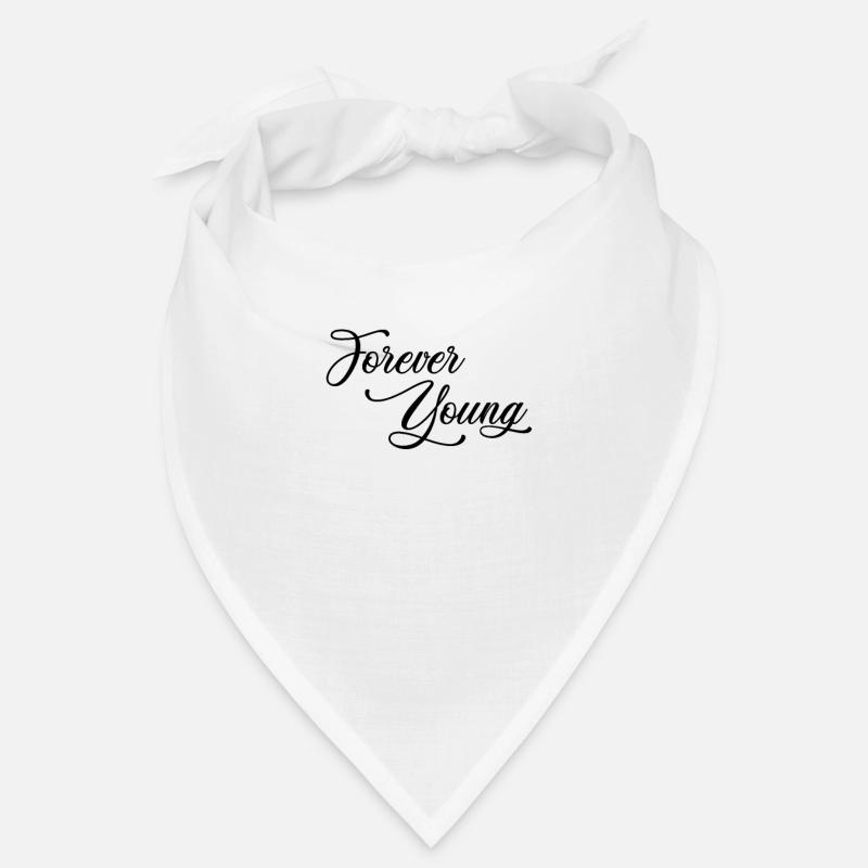 Forever Young - schwarz - Bandana - Weiß
