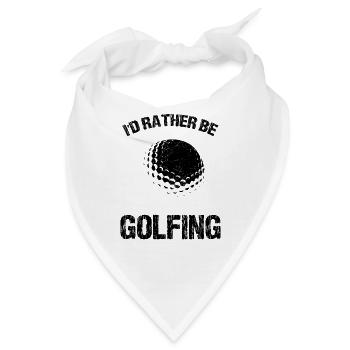 Golf Golfball Golfing Golfer Golfe - Bandana - Weiß - Vorne
