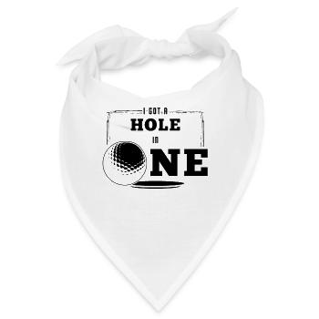 Golf Golfer Golfen Golfball Golfing - Bandana - Weiß - Vorne
