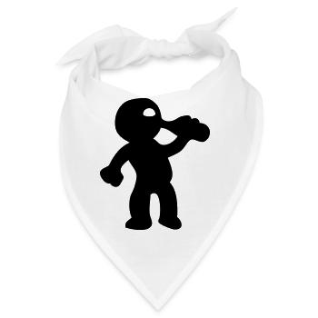 trinken - Bandana - Weiß - Vorne