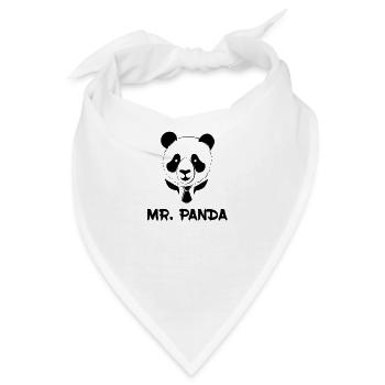 Panda - Mr. Panda - Bandana - Weiß - Vorne