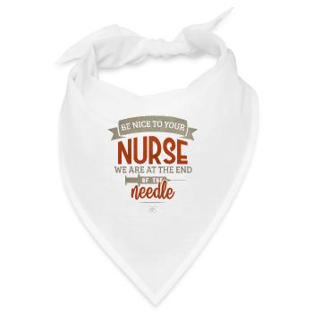Krankenschwester sind am ende der Nadel - Bandana - Weiß - Vorne