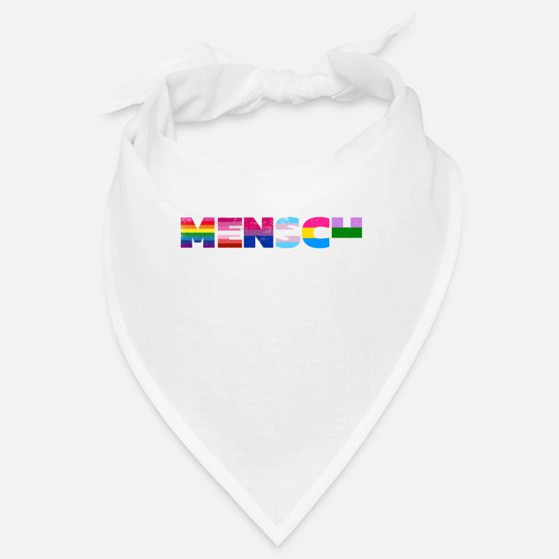 Regenbogen Pride Flag Design - Bandana - Weiß