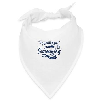Schwimmen Schwimmer Schwimmerin - Bandana - Weiß - Vorne
