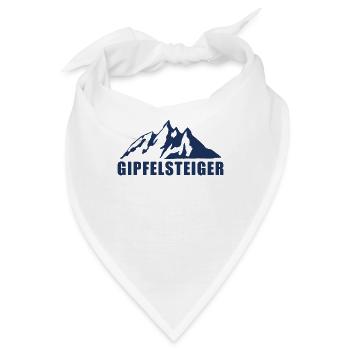 Gipfelsteiger Wandern Berg Wanderlust Wanderer - Bandana - Weiß - Vorne