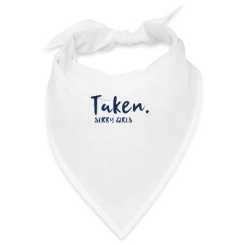 Date Valentine's Day Valentine Valentinstag Liebe - Bandana - Weiß - Vorne