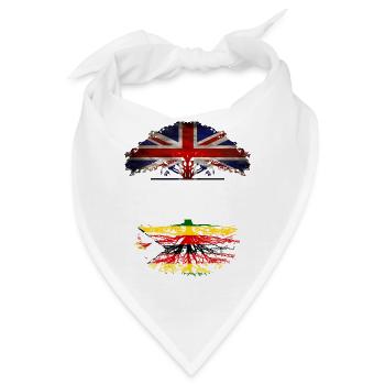 Britisch gewachsen mit simbabwischen Wurzeln - Bandana - Weiß - Vorne