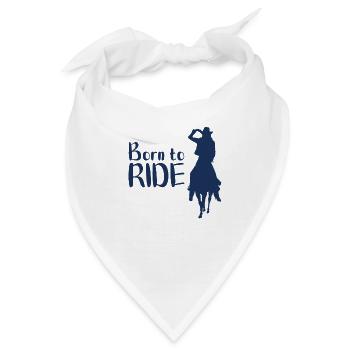 Pferde Reiten Pferde Reiten Pferde Reiten - Bandana - Weiß - Vorne
