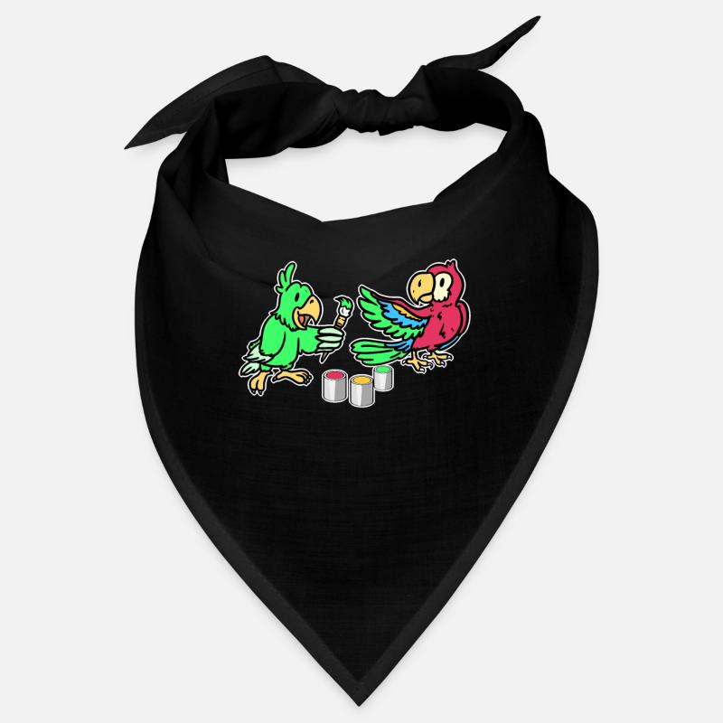 Papageien malen alles schön bunt Bandana