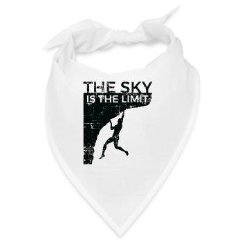 Klettern - Der Himmel ist das Limit - Bandana - Weiß - Vorne