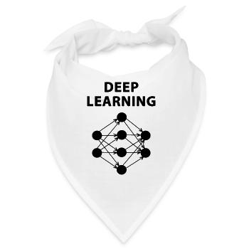 Deep Learning Neural Network Science - Bandana - Weiß - Vorne