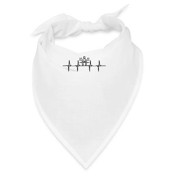 Sauna, lustiges Geschenk, Geburtstag - Bandana - Weiß - Vorne