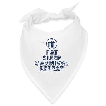 Fasching - Bandana - Weiß - Vorne