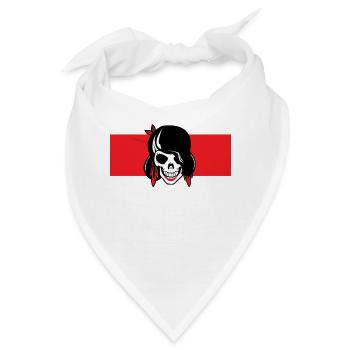 Rockabilly Rock - Bandana - Weiß - Vorne