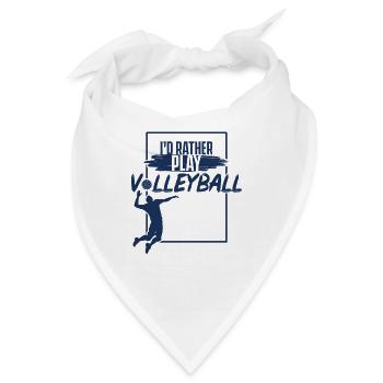 Volleyballer Volleyballer Volleyballer - Bandana - Weiß - Vorne