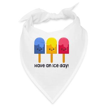 Eis - Bandana - Weiß - Vorne