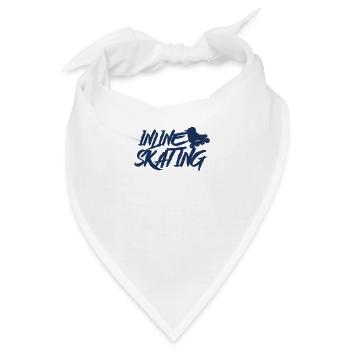 Inline Skater - Bandana - Weiß - Vorne
