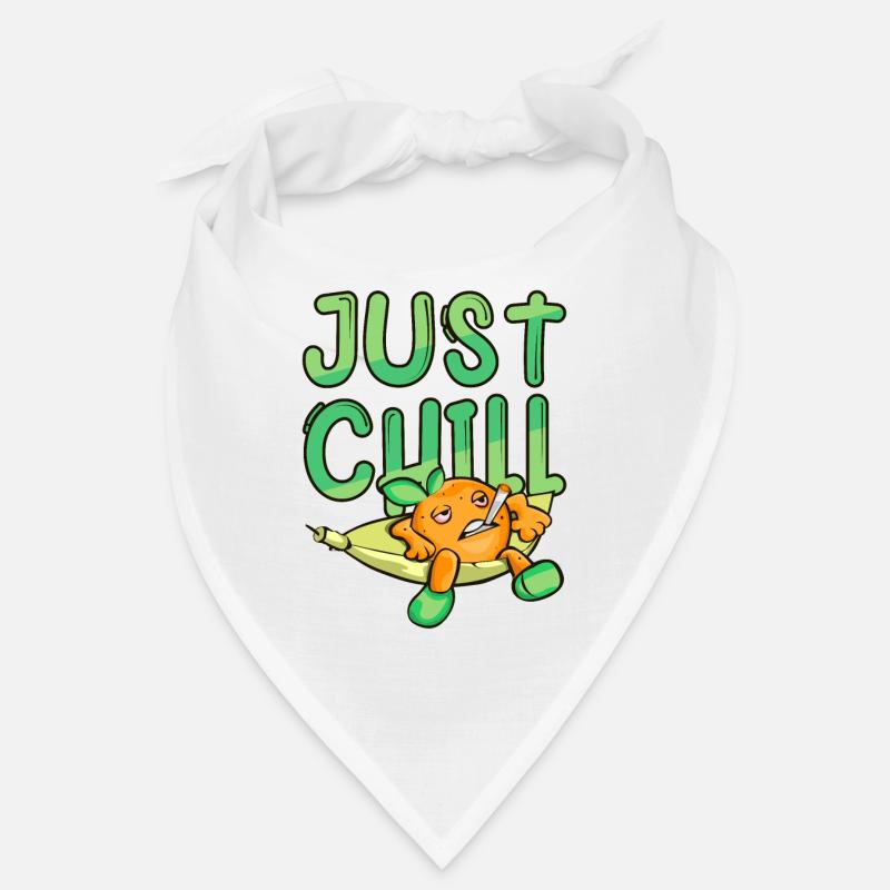 Snarling Orange Comic Joint Pothead Herbe Refroidissement Bandana
