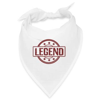 Legend in red - Legende in rot - Bandana - Weiß - Vorne