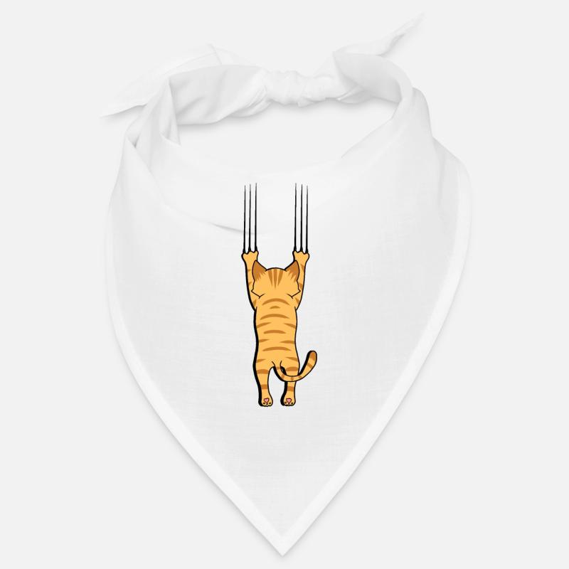 Katze mit Krallen - Bandana - Weiß