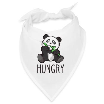 Panda Bär Hunger Baby Geburt Kinder Liebe Geschenk - Bandana - Weiß - Vorne