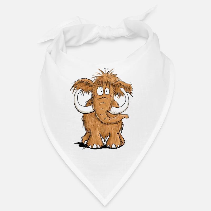 Felliges Mammut I Comic Tiere I Elefant Geschenk Bandana