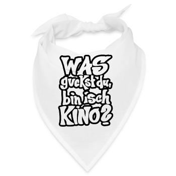 Was guckst du, bin isch ich Kino? - Bandana - Weiß - Vorne