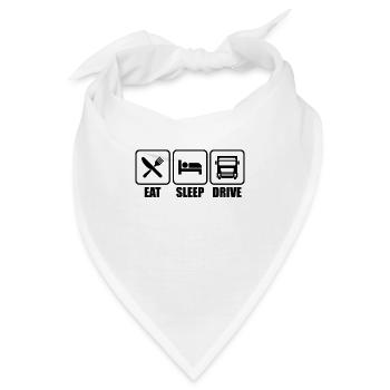 Trucker Fernfahrer - Bandana - Weiß - Vorne