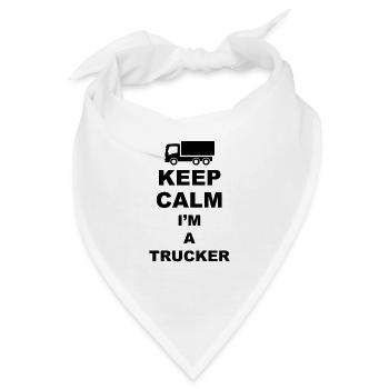 Trucker Fernfahrer - Bandana - Weiß - Vorne