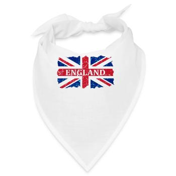 England Flagge - Bandana - Weiß - Vorne