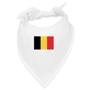 Belgien - Bandana - Weiß - Vorne
