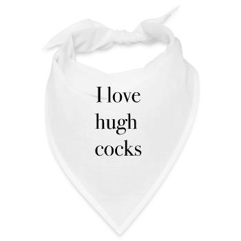 ich liebe große Penisse schwänze penis Geschenk - Bandana - Weiß - Vorne