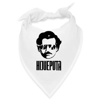 Hijueputa Lustiges Escobar Geschenk für kolumbianische Liebhaber - Bandana - Weiß - Vorne