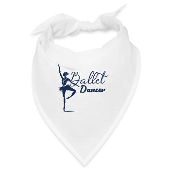Ballett Ballett Ballett Ballett - Bandana - Weiß - Vorne