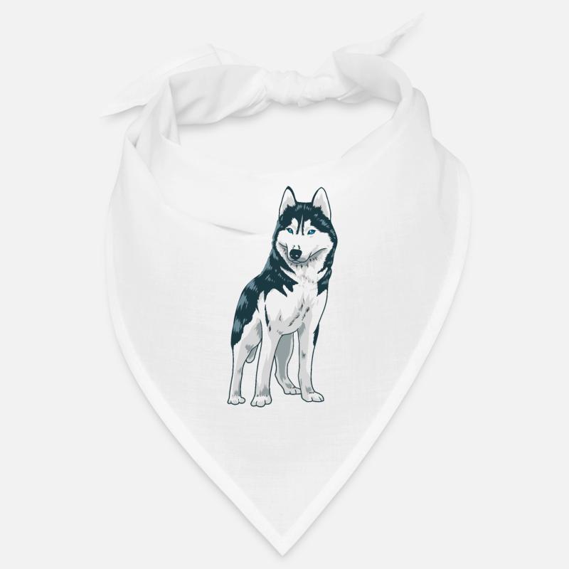 Süßer Husky Hund Weihnachtsgeschenk Hunde Bandana
