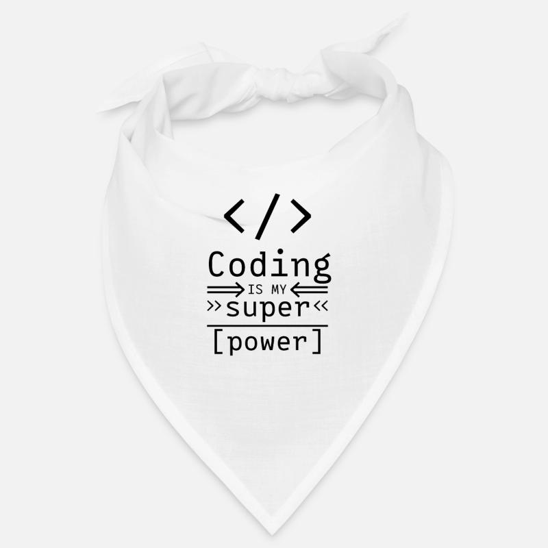 Coding Informatik Software Programmierer Coder - Bandana - Weiß