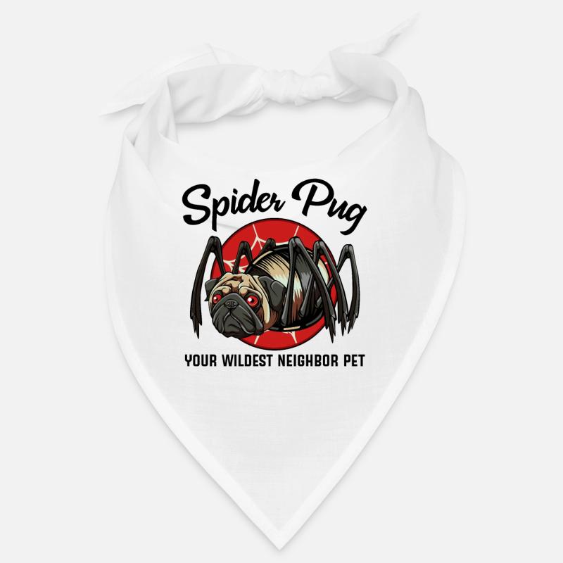 Mignon araignée mops propriétaire de chien cadeau animal Bandana