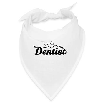Zahnarzt - Bandana - Weiß - Vorne