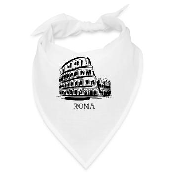 Kolosseum Amphitheater Rom Roma Rome Italien Italy - Bandana - Weiß - Vorne