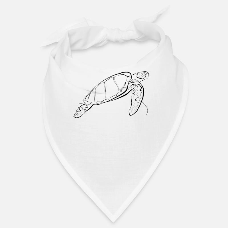 Turtle - one line drawing Bandana