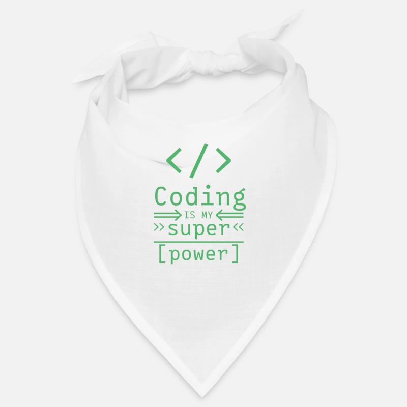 Programmieren Software Programmierer Code Coder - Bandana - Weiß