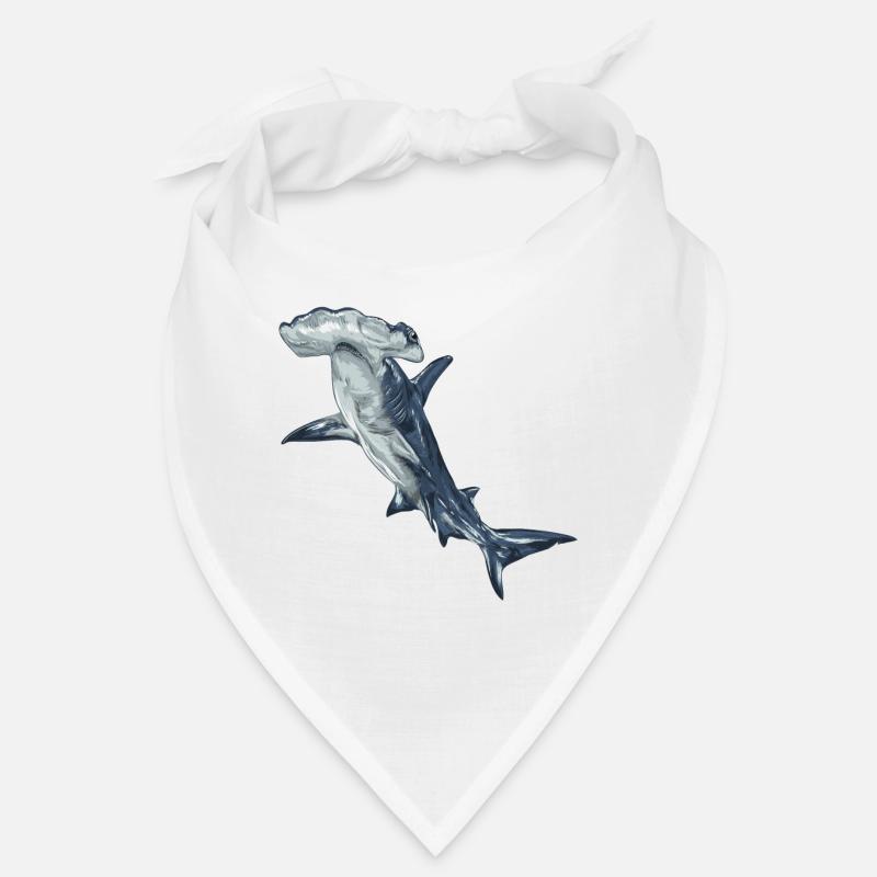 Requin, requin - Bandana - blanc