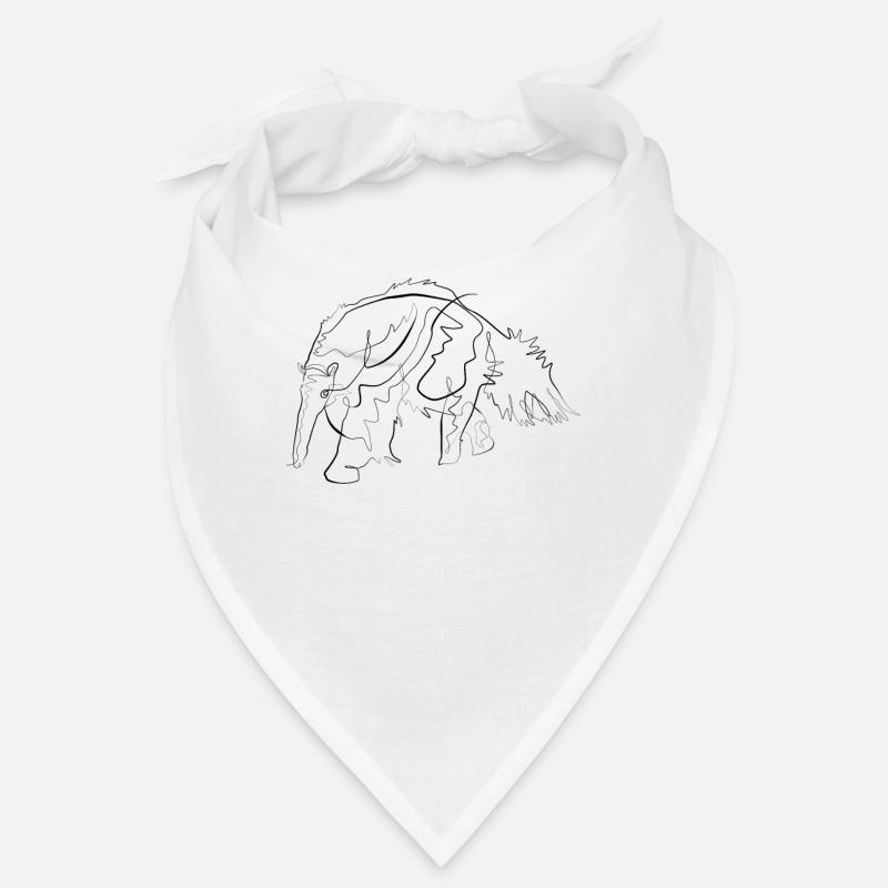 Anteater - one line drawing Bandana