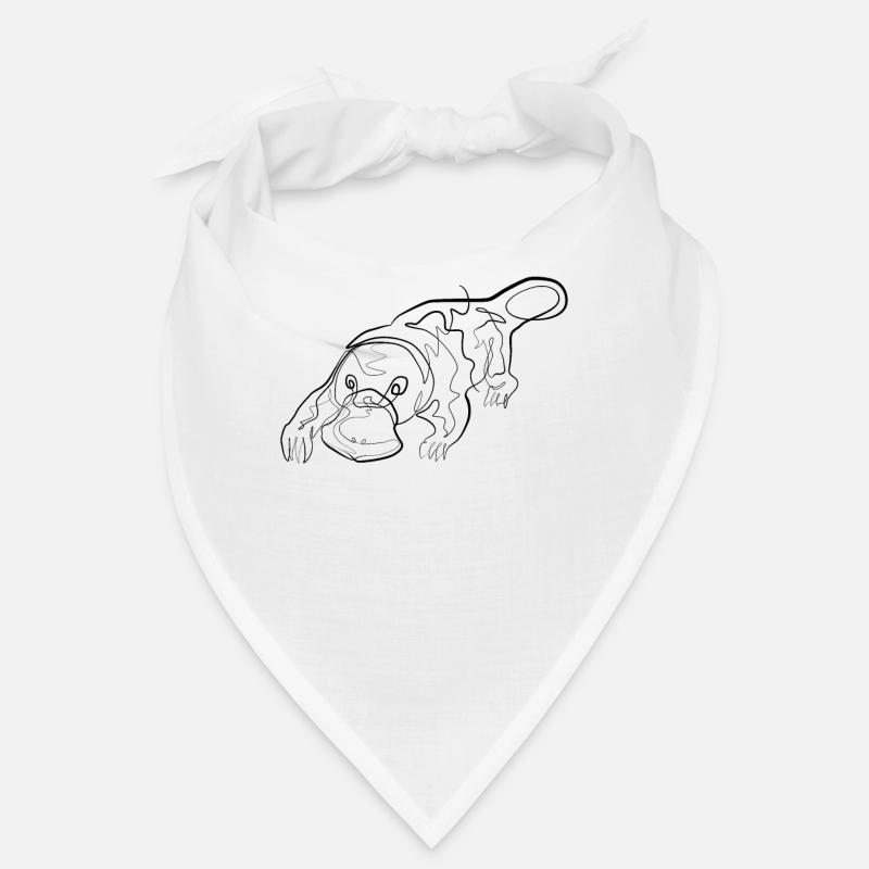 Schnabeltier - one line drawing Bandana
